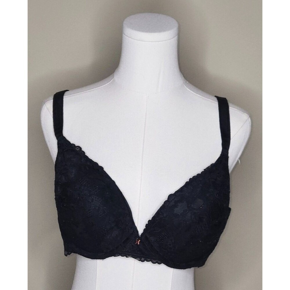 Savage X Fenty 40C Black Lace Underwire Bra Dark Feminine Lingeriecore